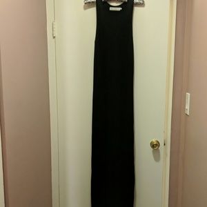 Black maxi dress. Bishop and young. Size M